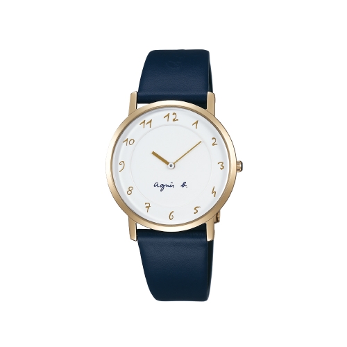 (特價品)agnès b. 法式風情簡約手寫時尚女士腕錶