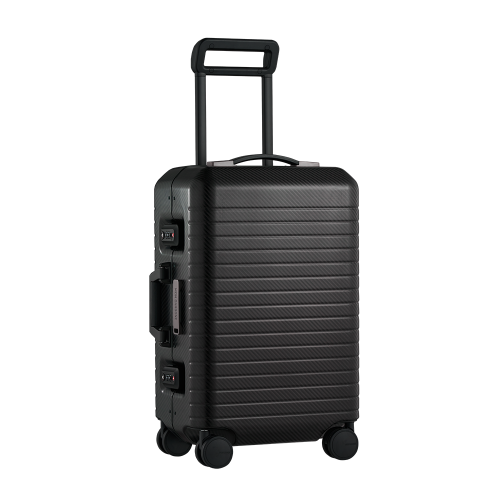 monCarbone BLACKDIAMOND碳纖維行李箱鋁框版 消光黑