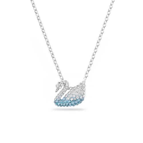 Swarovski 施華洛世奇 ICONIC SWAN藍色項鍊