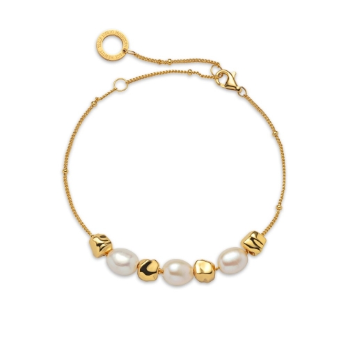 Paul Hewitt Ocean Pearl 淡水珍珠環保鋼材鍍金手鍊