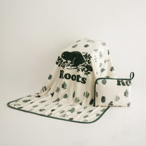 Roots 珊瑚絨蓋毯-森林
