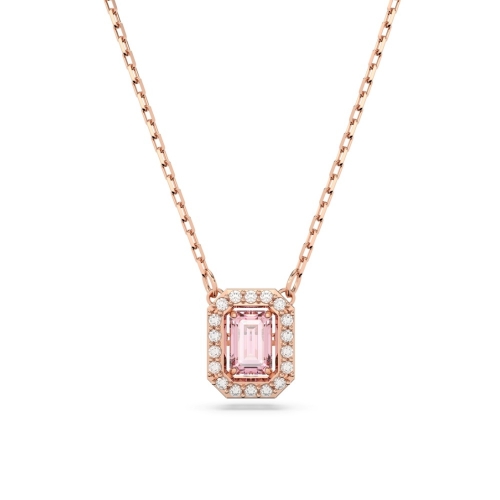 (特價品)Swarovski 施華洛世奇 Millenia 八角形粉色項鏈